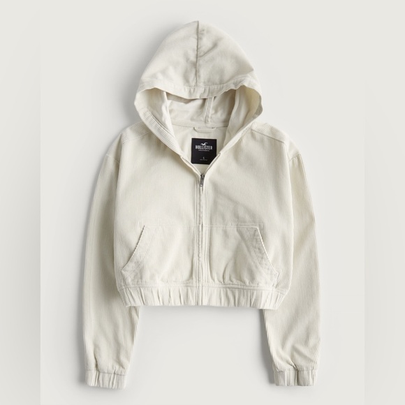 Hooded corduroy light jacket - Picture 3 of 6